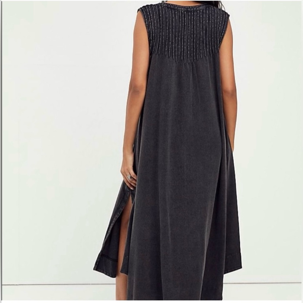 Free people pin-tucked knit midi dress - Picture 4 of 10